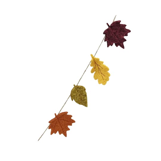 6ft. Maple Leaves Felt Garland by Ashland®